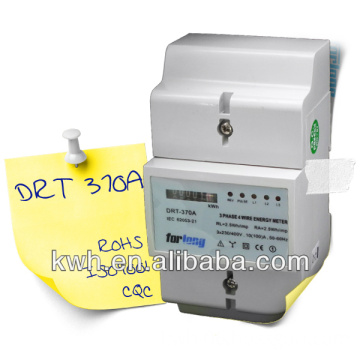 ISO9001 Three phase three wires Din Rail energy meter